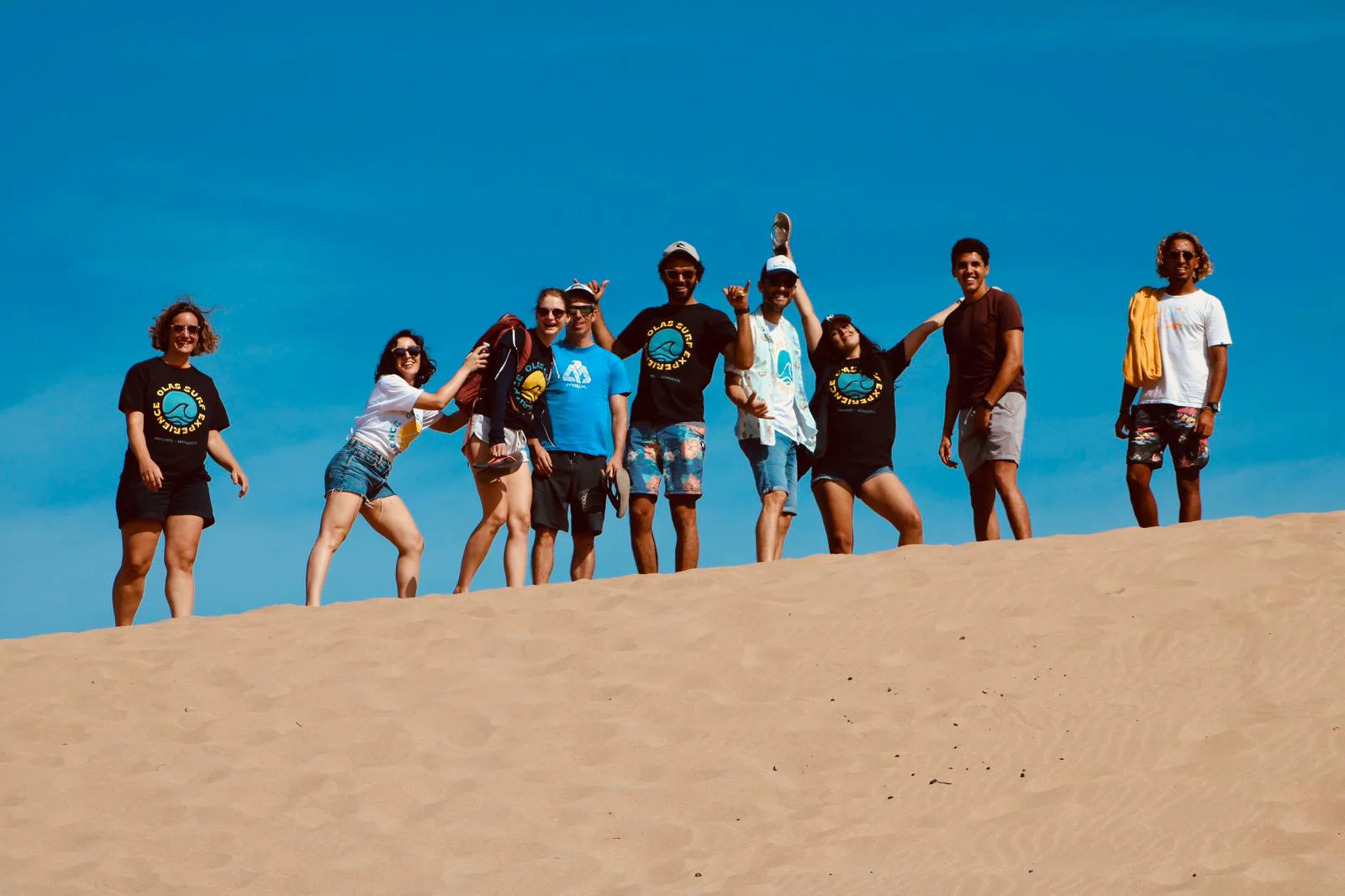 timlaline Sandboarding with olas surf camp